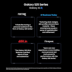 Samsung Galaxy S25 Ultra 5G Smartphone with Galaxy AI (Titanium Black, 12GB RAM, 512GB Storage), Titanium Frame, Snapdragon 8 Elite, 200 MP Camera with ProVisual Engine and 5000mAh Battery