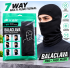 LÉ GEAR 7-Way Multifunctional Balaclava Pro+ Face Mask – Black Full Face Cover for Men, Winter Wear, Bike Riding & Outdoor Activities