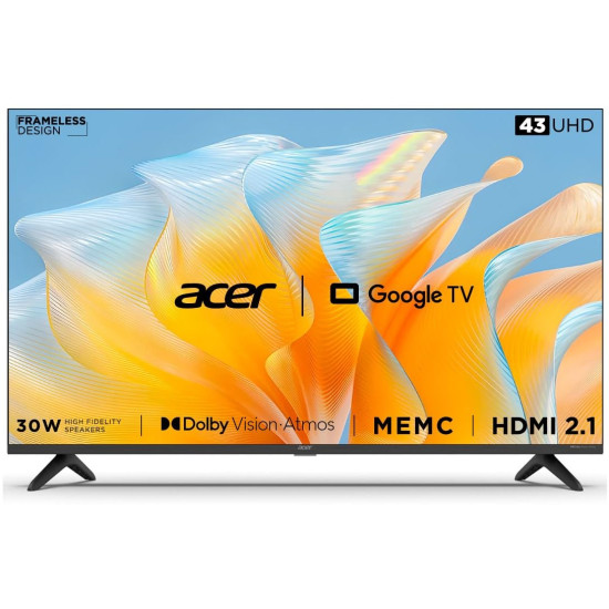 Acer 178 cm (70 inches) XL Series 4K Ultra HD Smart LED Google TV AR70GR2851UD (2023 Model) (Black)