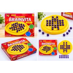 Colourful Brainvita Senior+ – Classic Solitaire Board Game with Colourful Marbles for Kids & Adults (6+ Years) Colourful Brainvita Senior+ – Classic Solitaire Board Game with Colourful Marbles for Kids & Adults (6+ Years)