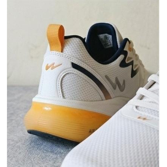 Campus Shoes Air Turbo Men’s Running Shoes – White/Orange Cushion Sneakers Campus Shoes Air Turbo Men’s Running Shoes – White/Orange Cushion Sneakers
