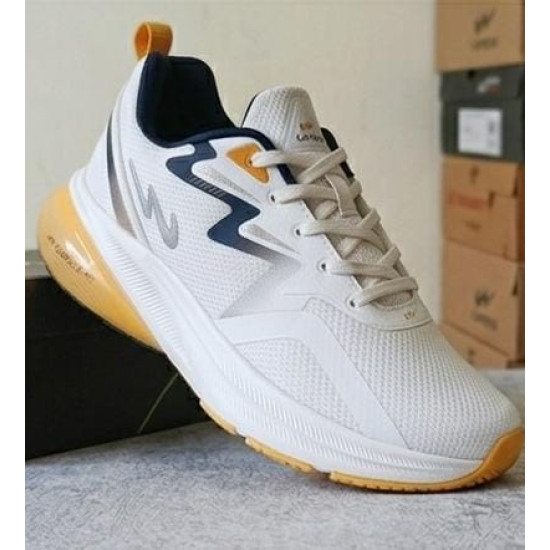 Campus Shoes Air Turbo Men’s Running Shoes – White/Orange Cushion Sneakers Campus Shoes Air Turbo Men’s Running Shoes – White/Orange Cushion Sneakers