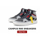 Campus Air Pro High-Top Sneakers (Grey/Black/Red) Campus Air Pro High-Top Sneakers (Grey/Black/Red)