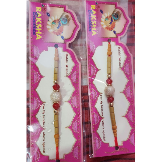 Traditional Rakhi with an attractive design and comfortable thread, perfect for celebrating the special bond of love between brothers and sisters. Traditional Rakhi with an attractive design and comfortable thread, perfect for celebrating the special bond of love between brothers and sisters.