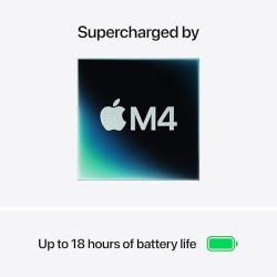 Apple 2025 MacBook Air (13-inch, Apple M4 chip with 10-core CPU and 10-core GPU, 16GB Unified Memory, 512GB) - Midnight