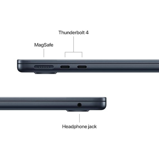 Apple 2025 MacBook Air (13-inch, Apple M4 chip with 10-core CPU and 10-core GPU, 16GB Unified Memory, 512GB) - Midnight Apple 2025 MacBook Air (13-inch, Apple M4 chip with 10-core CPU and 10-core GPU, 16GB Unified Memory, 512GB) - Midnight