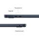 Apple 2025 MacBook Air (13-inch, Apple M4 chip with 10-core CPU and 10-core GPU, 16GB Unified Memory, 512GB) - Midnight Apple 2025 MacBook Air (13-inch, Apple M4 chip with 10-core CPU and 10-core GPU, 16GB Unified Memory, 512GB) - Midnight