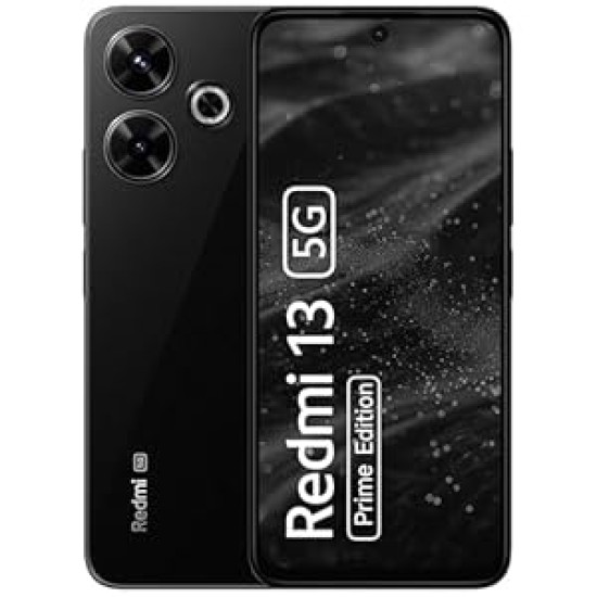Redmi 13 5G Prime Edition, Black Diamond, 8GB+128GB | India Debut SD 4 Gen 2 AE | 108MP Pro Grade Camera | 6.79in Largest Display in Segment