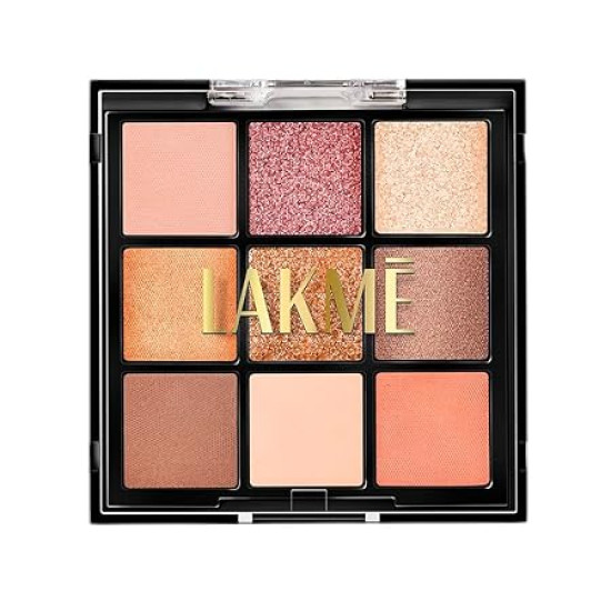 Lakme 9 in 1 Eyeshadow Sunkissed 11.7g - Matte, Shimmer and Metallic Lakme 9 in 1 Eyeshadow Sunkissed 11.7g - Matte, Shimmer and Metallic