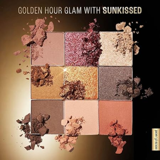 Lakme 9 in 1 Eyeshadow Sunkissed 11.7g - Matte, Shimmer and Metallic Lakme 9 in 1 Eyeshadow Sunkissed 11.7g - Matte, Shimmer and Metallic