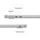 Apple 2025 MacBook Air (13-inch, Apple M4 chip with 10-core CPU and 8-core GPU, 16GB Unified Memory, 256GB) - Silver