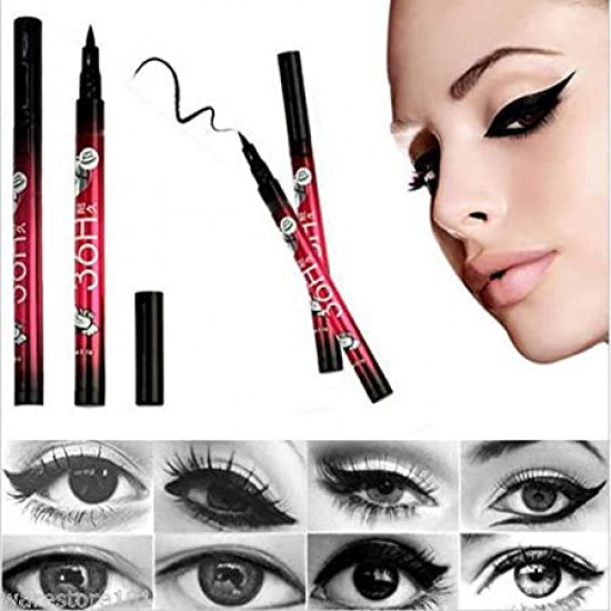 Mapperz 36H Precision Liquid Waterproof Lash Eyeliner Pencil | Eye Liner (Black) (pack of 1)